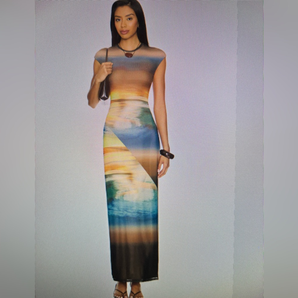 AFRM Sunset Horizon Maxi Dress